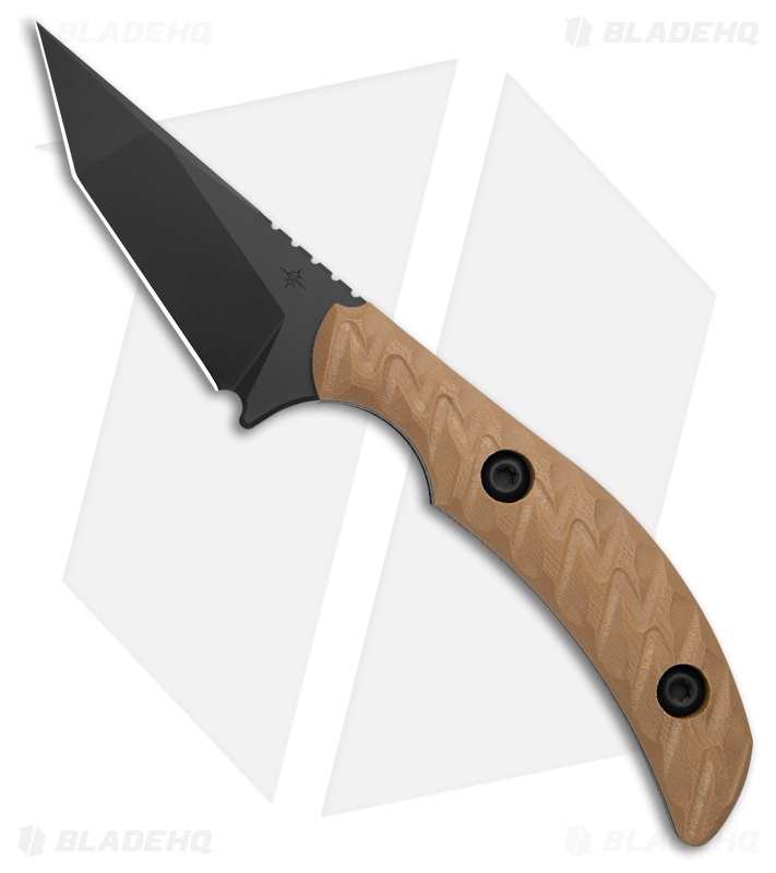 Toor Knives STR T Fixed Blade Knife FDE G-10 (2.75" Black)