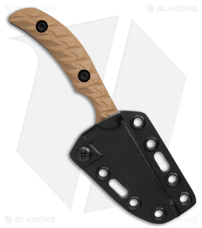 Toor Knives STR T Fixed Blade Knife FDE G-10 (2.75" Black)