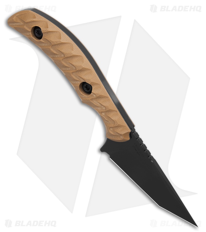 Toor Knives STR T Fixed Blade Knife FDE G-10 (2.75" Black)