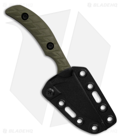 Toor Knives STR T Fixed Blade Knife Ranger Green G-10 (2.75" Black)