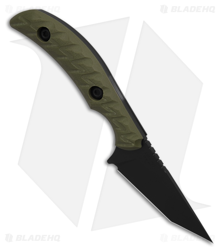 Toor Knives STR T Fixed Blade Knife Ranger Green G-10 (2.75" Black)