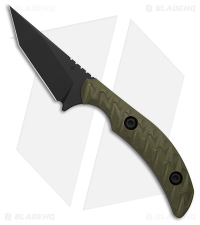 Toor Knives STR T Fixed Blade Knife Ranger Green G-10 (2.75" Black)