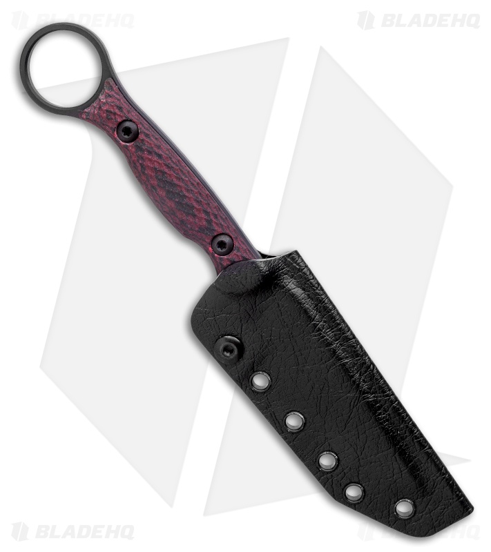Toor Knives Serpent Fixed Blade Knife Venom Black G-10 (3.75" Black)