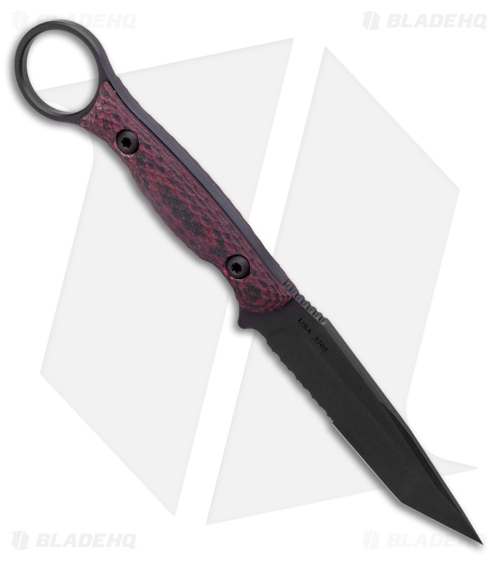 Toor Knives Serpent Fixed Blade Knife Venom Black G-10 (3.75" Black)