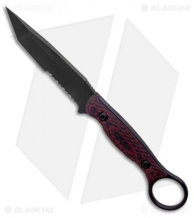 Toor Knives Serpent Fixed Blade Knife Venom Black G-10 (3.75" Black)