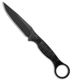 Toor Knives Serpent S Fixed Blade Knife Black G-10 (3.9" Socom Black)