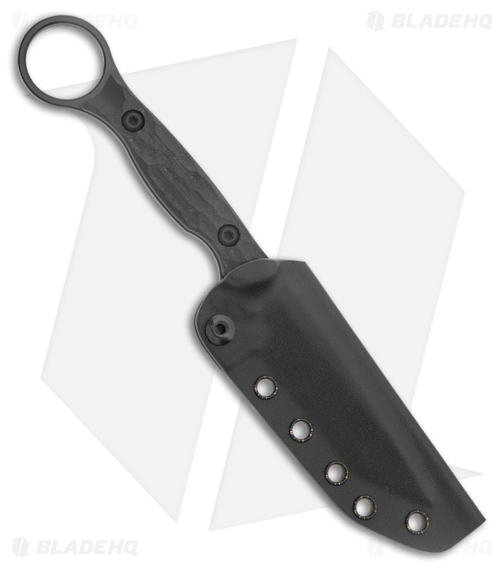 Toor Knives Serpent T Tanto Fixed Blade Knife Black G-10 (3.75" SOCOM Black)