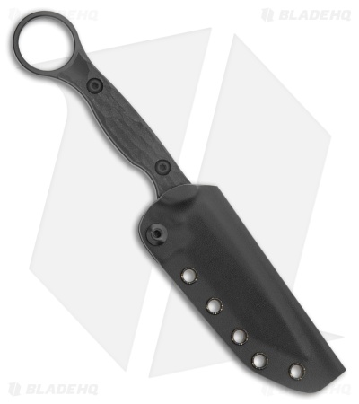 Toor Knives Serpent T Tanto Fixed Blade Knife Black G-10 (3.75" SOCOM Black)