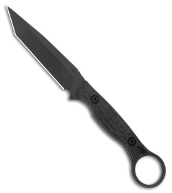 Toor Knives Serpent T Tanto Fixed Blade Knife Black G-10 (3.75" SOCOM Black)