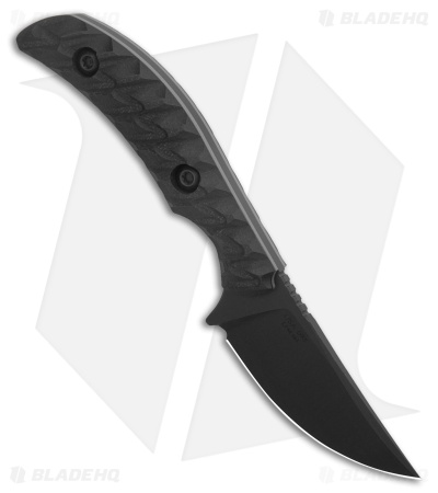 Toor Knives Shifter S SOCOM Black Fixed Blade Knife Black G-10 (2.75" Black)
