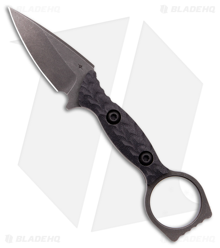 Toor Knives Viper Fixed Blade Knife Carbon Black G-10 (2.65" Black SW)