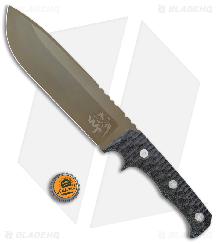 Wander Tactical Dimorphodon Fixed Blade Knife Black Micarta (8.5