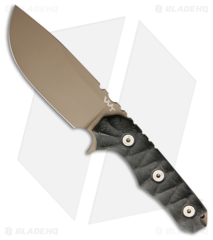 Wander Tactical Lynx Fixed Blade Knife Black Micarta (4.25" FDE)
