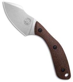 White River Apex Fixed Blade Knife Natural Burlap Micarta (2.7" Stonewash)