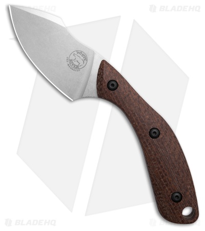 White River Apex Fixed Blade Knife Natural Burlap Micarta (2.7" Stonewash)