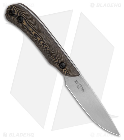 White River Axiom Fixed Blade Knife Maple/Black Richlite (2.9" Stonewash)