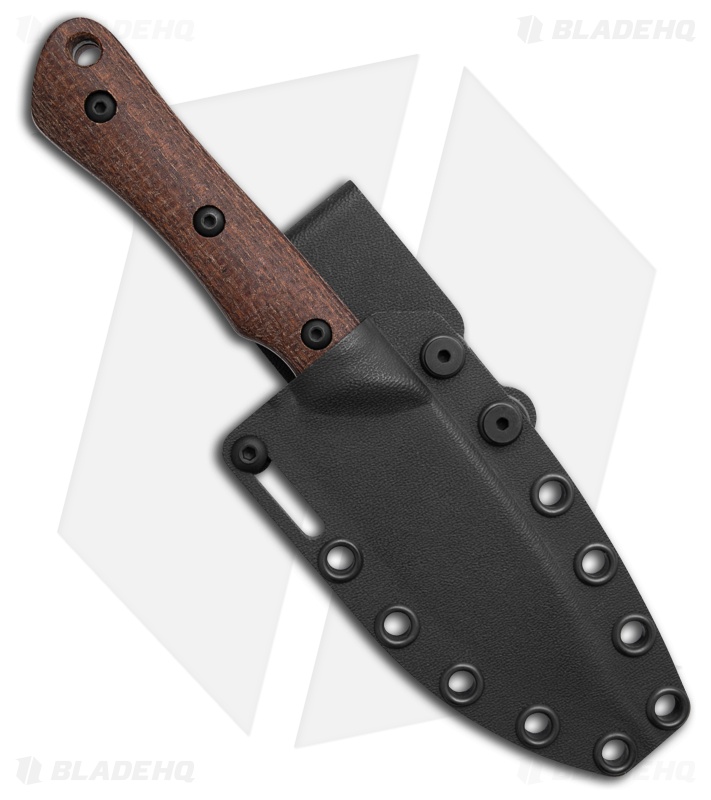 White River Brave Fixed Blade Knife Natural Burlap Micarta (3.5" Stonewash)