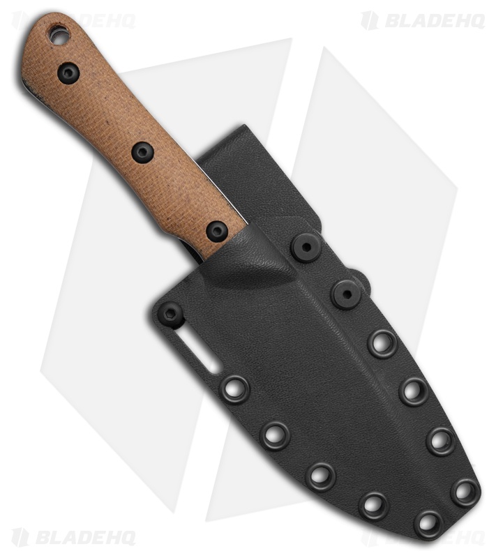 White River Brave Fixed Blade Knife Natural Canvas Micarta