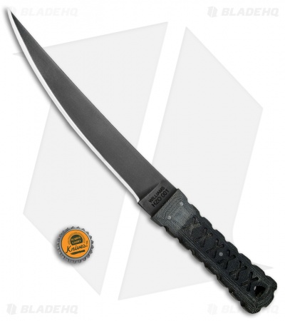 Williams Blade Design HZO Fixed Blade Knife Black Micarta (8.75" Black)