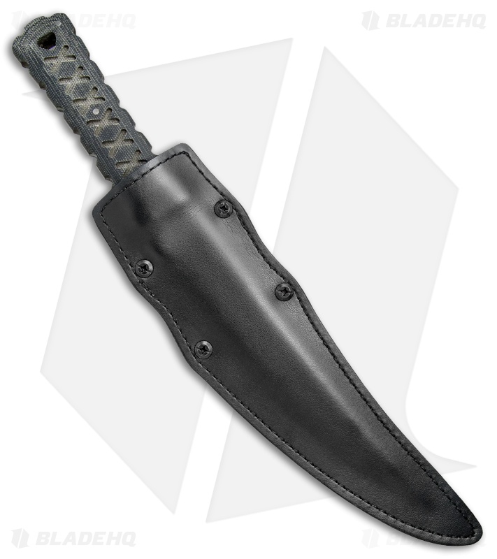 Williams Blade Design HZO Fixed Blade Knife Black Micarta (8.75" Black)