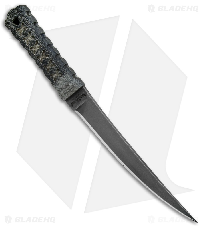 Williams Blade Design HZO Fixed Blade Knife Black Micarta (8.75" Black)