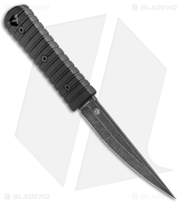 Williams Blade Design OZK 002 Fixed Blade Knife Black G-10 (4.5" Blackwash)