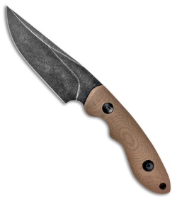 ABKT Elite Shadow Predator Fixed Blade Knife Tan G-10 (3.25&quot; Black Stonewash) | 89317