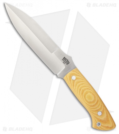 Bark River Essos Fixed Blade Knife Antique Ivory Micarta (5.375" Satin)