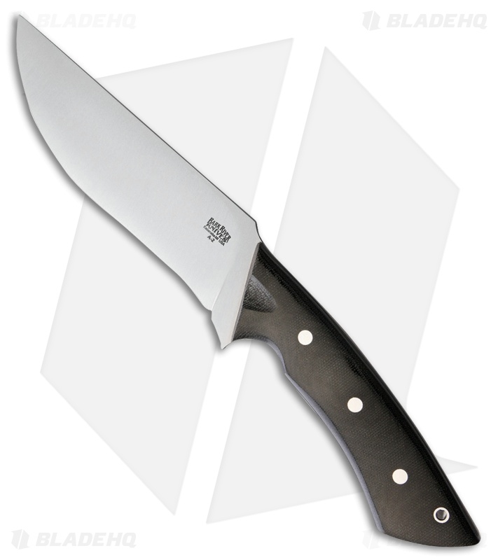 Bark River Los Lobos Utility Fighter Knife Black Canvas Micarta (6.5" Satin)