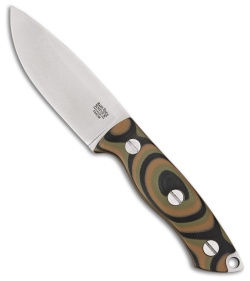 Bark River STS-3 Fixed Blade Knife Tab Camo G-10 (3.875" Satin)