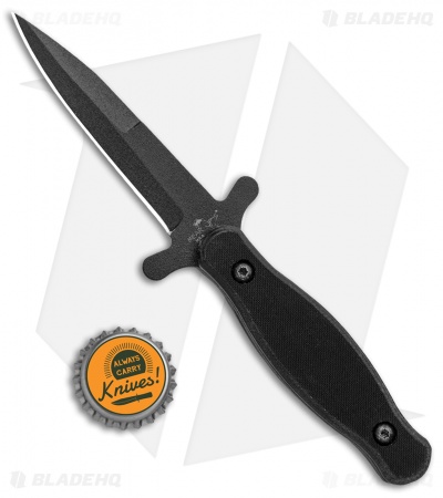 Bear Ops Boot Knife Fixed Blade Black G-10 (3.25" Black) CC-800-B