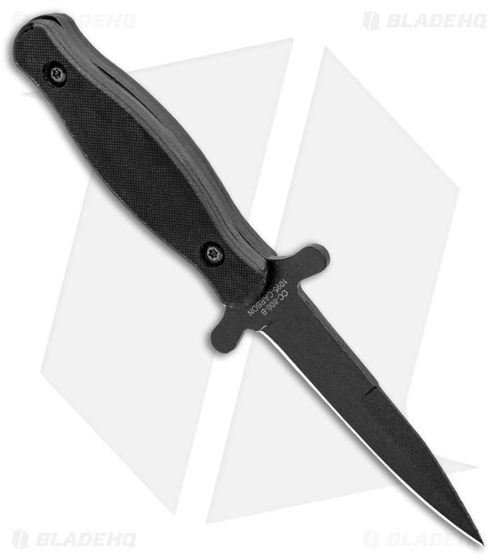 Bear Ops Boot Knife Fixed Blade Black G-10 (3.25" Black) CC-800-B