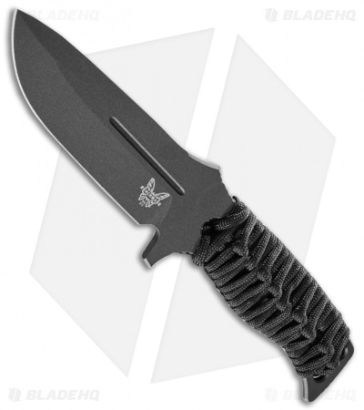Benchmade Fixed Adamas Fixed Blade Knife Black (4.2" Black) 375BK-1 