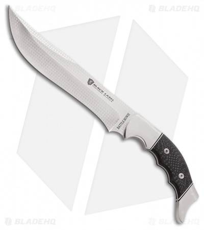 Browning Black Label Russ Kommer Battle Bowie Fixed Blade Knife CF (8" Satin) 