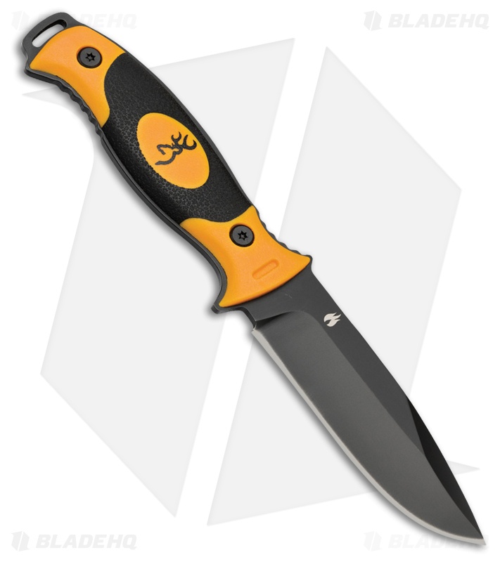 Browning Ignite Fixed Blade Knife Black/Orange (4" Black) 3220161