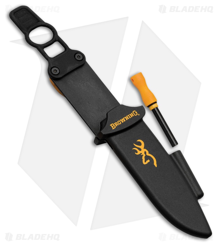 Browning Ignite Fixed Blade Knife Black/Orange (4" Black) 3220161