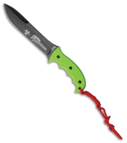 Browning Zombie Apocalypse Fixed Blade Knife Neon Green Polymer (7" Black) 