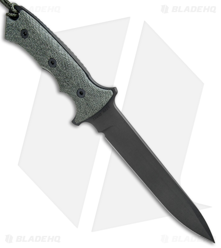 Chris Reeve Knives Green Beret Fixed Blade Knife (7" Black)