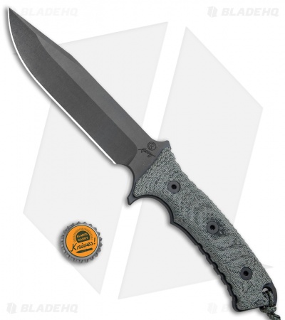 Chris Reeve Knives Pacific Fixed Blade Knife Micarta (6.3" Black)