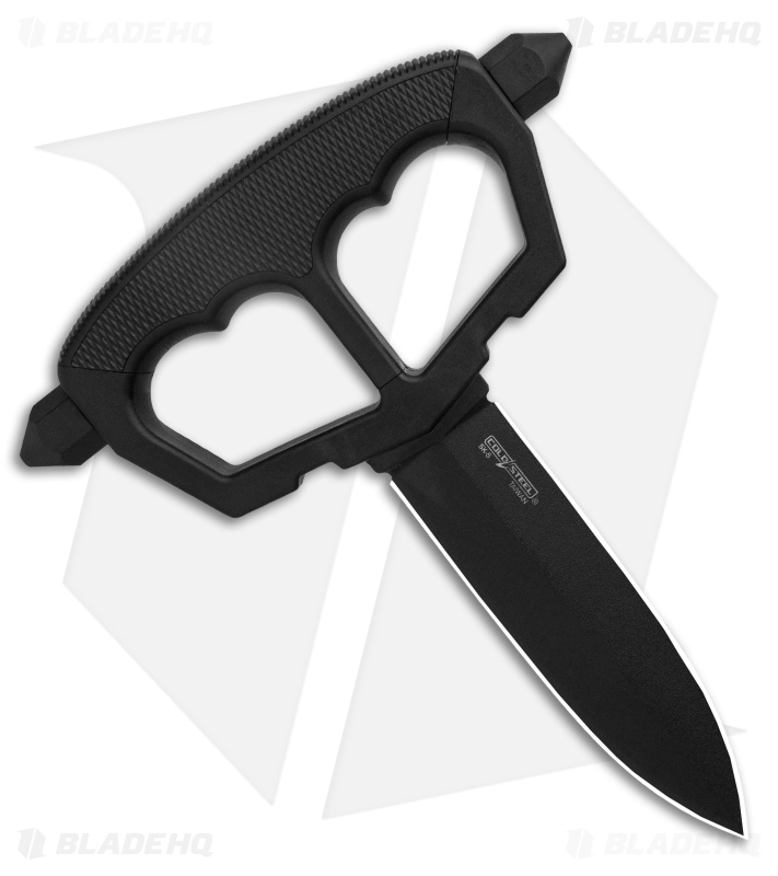 Cold Steel Chaos Push Knife Fixed Blade Knife (5" Black) 80NT3