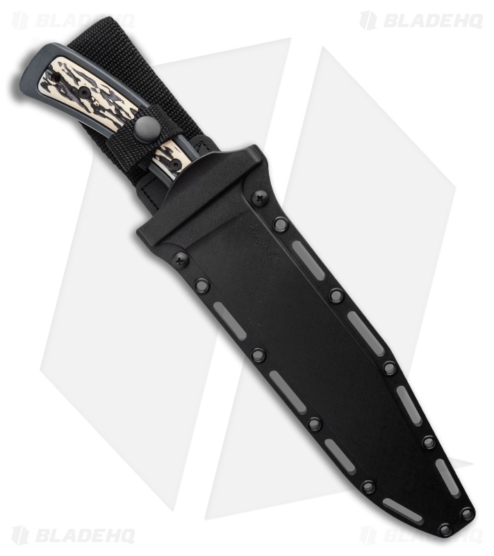 Cold Steel Drop Forged Bowie Fixed Blade Knife (9.5" Black) 36MK
