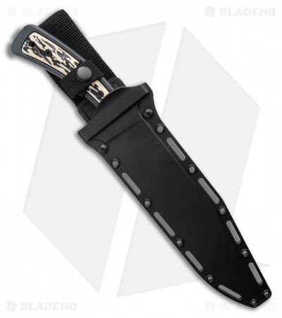 Cold Steel Drop Forged Bowie Fixed Blade Knife (9.5" Black) 36MK