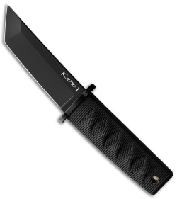 Cold Steel Kyoto II Fixed Blade Knife Tanto Black (3.25&quot; Black)  | 185655