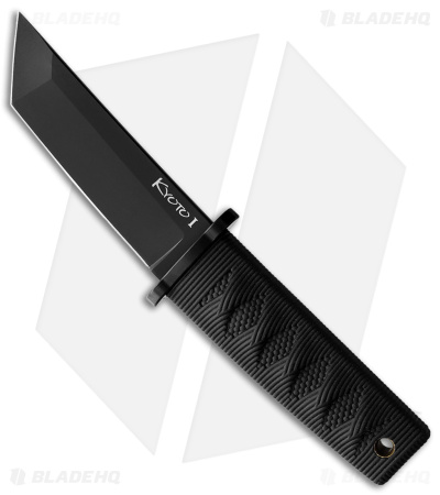 Cold Steel Kyoto II Fixed Blade Knife Tanto Black (3.25" Black) 