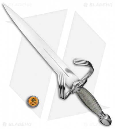 Cold Steel Large Parrying Dagger Fixed Blade Knife (13" Satin) 88EKA