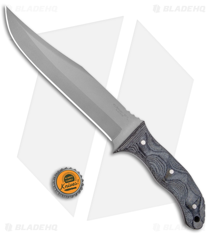 Condor Belgian Bowie Fixed Blade Knife Micarta w/ Leather Sheath (7.7" BB)