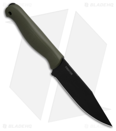 Condor Fighter Fixed Blade Knife Army Green Thermoplastic (4.7" Black) 