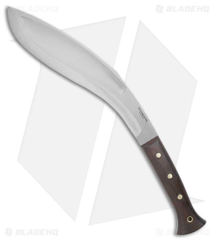 Condor King Kukri Fixed Blade Machete Knife Walnut (12.75" Gray) CTK1820-12.5HC