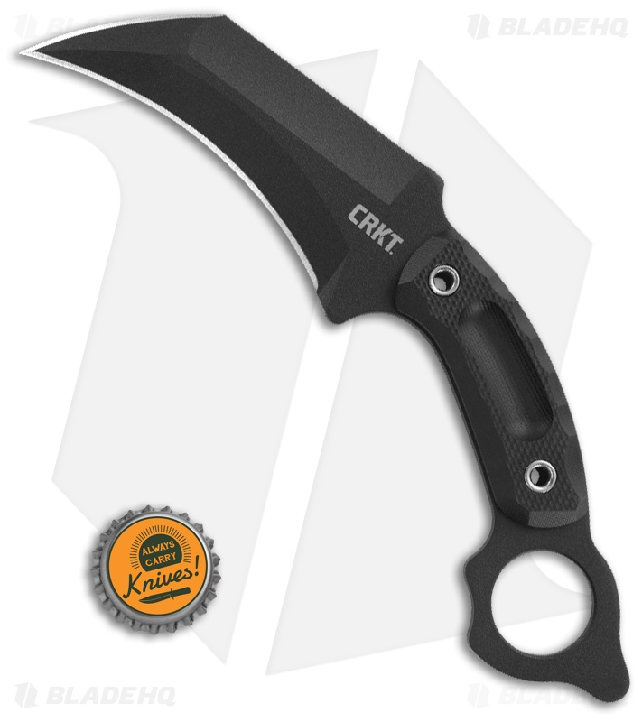CRKT Du Hoc Karambit Fixed Blade Knife (5.1" Black) 2630