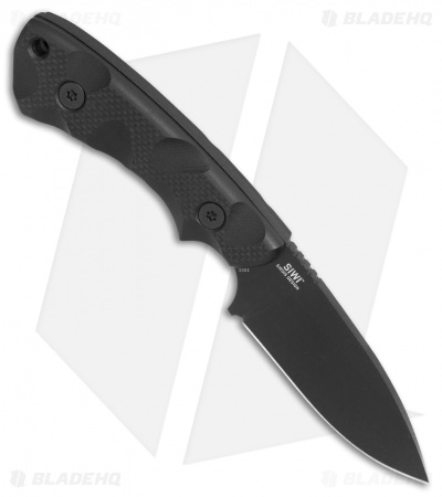 CRKT Siwi Drop Point Fixed Blade Knife Black G-10 (3.34" Black) 2082